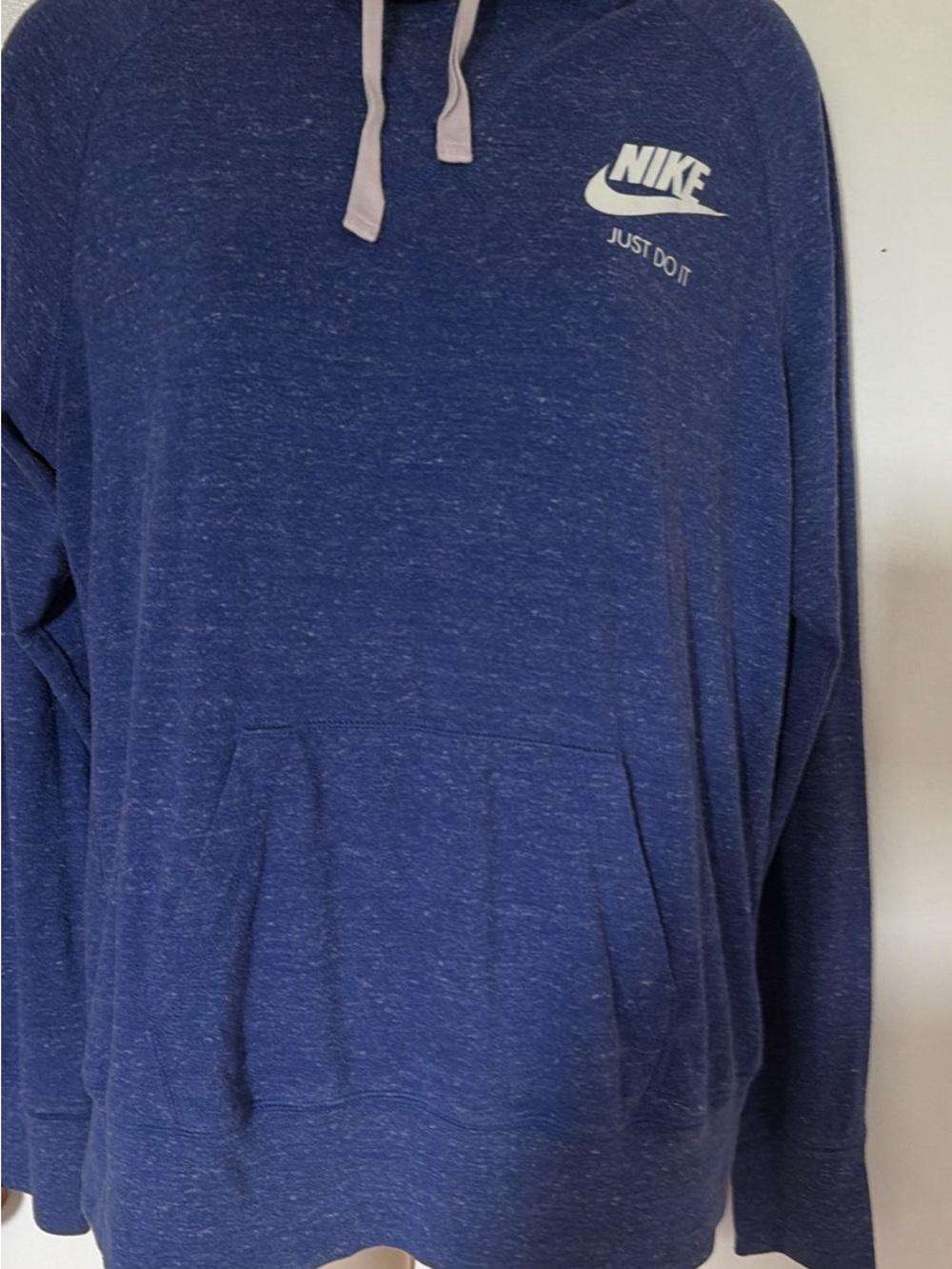 Nike Blue Heathered Tee with Care Tag Swoosh